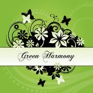 Green Swirls Clip Art N19