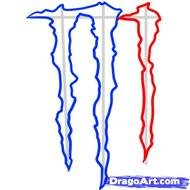 How To Draw The Monster Energy Logo