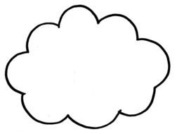 white cloud on a white background