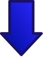 Arrow Down Downwards Vector Clip Art