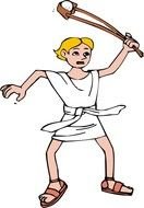 david and goliath clipart