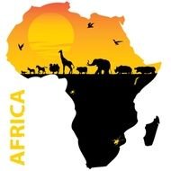 Africa Continent Map N3