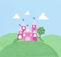 Cartoon Princess Castle N4