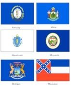 USA State Flags N2