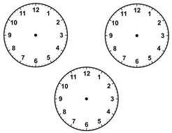 Blank Clock Faces Template N2