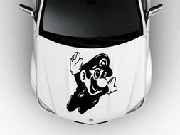 Custom Vinyl Hood Decals drawing