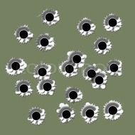 clipart of wallpaper with bullet holes