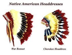 Native American Headdress Art drawing