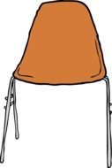 brown Chair Clip Art drawing