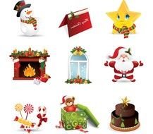Christmas items drawing