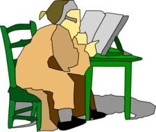 Reading Books Clip Art N117