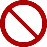 Red Circle sign drawing