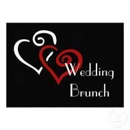 Entwined Hearts Wedding Brunch Invitation