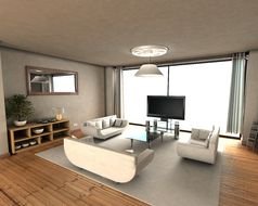 Modern interior for the living room