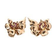 1940s Vintage Clip Earrings