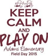 Keep Calm And Play On sign clipart