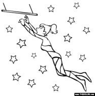 Circus Train Coloring Pages
