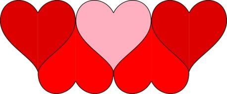 Hearts as a picture for clipart