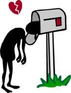 stickman waiting for a love letter