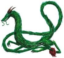 Green Dragon Clip Art N14