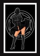 pin up girl in style of Star Wars