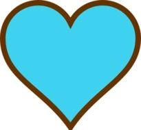 Brown Heart Clip Art N11