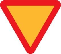 Yield Sign road drawing