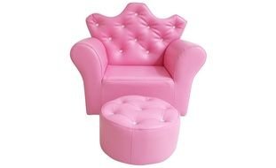 Pink Princess Crown sofa drawing