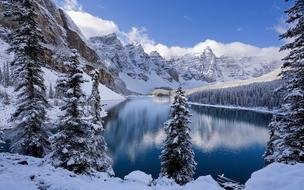 Winter Snow lake