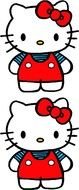 Hello Kitty in red clothe