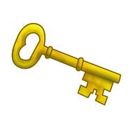 vintage golden Key, Drawing