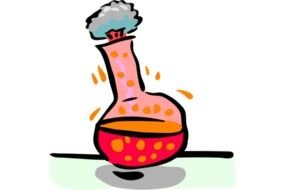 Chemical Experiment Vector Clip Art N3