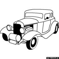 Hot Rod Coloring Pages N2