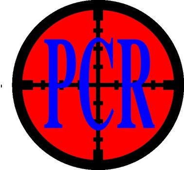 PCR BLUE ON RED Clip Art