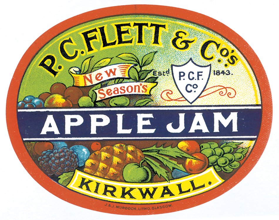 vintage able for apple jam