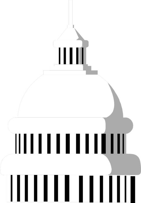 Capitol Building as a graphic illustration