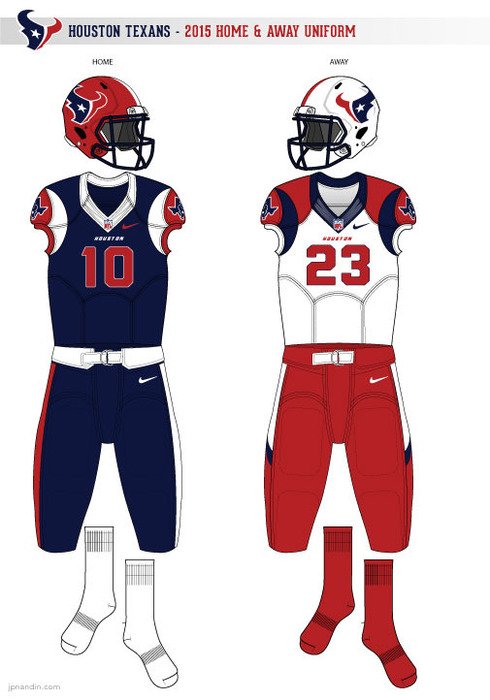 Houston Texans Uniforms 2015