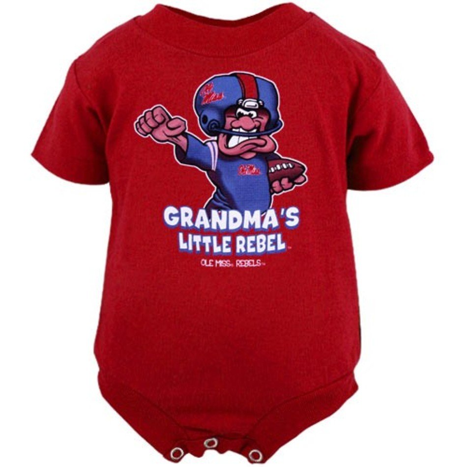 Mississippi Rebels Infant Cardinal Red Grandmas Lil Rebel Mascot