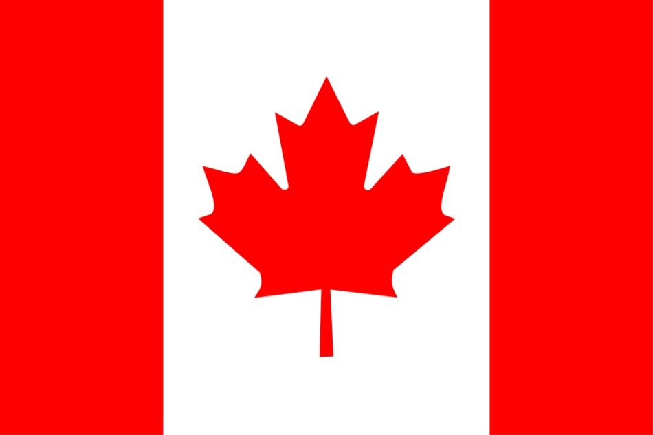 Ä°llustration of red and white Canadian Flag