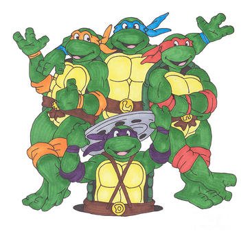 Ninja Turtles as an illustration