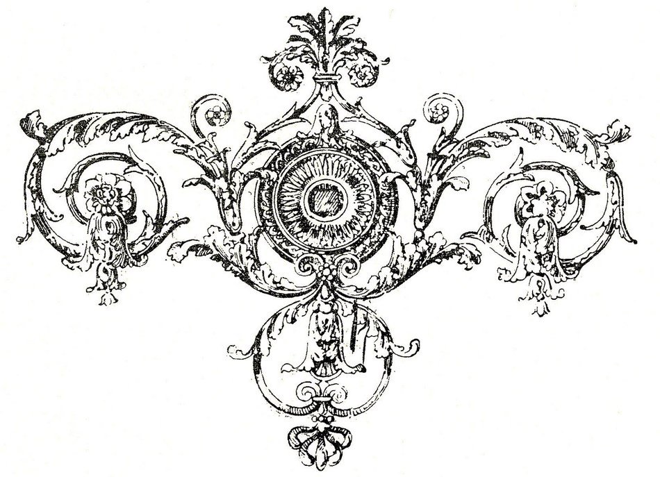 Black And White Scroll Clip Art N5