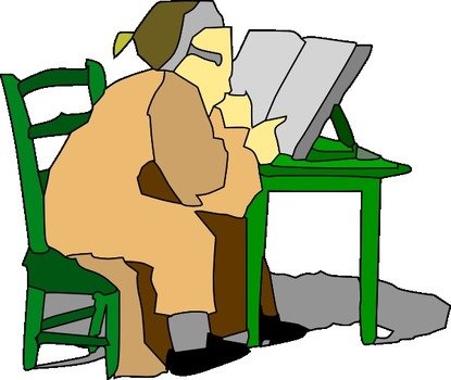 Reading Books Clip Art N117