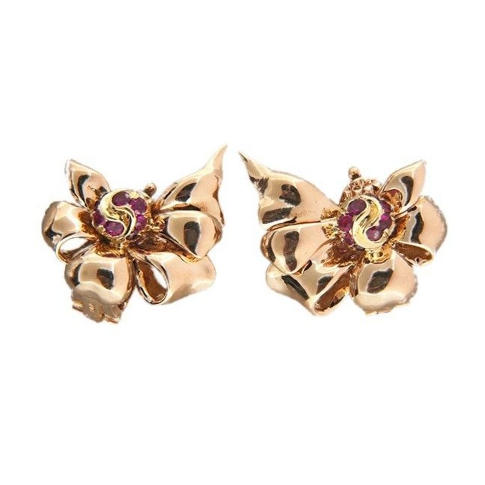1940s Vintage Clip Earrings