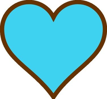 Brown Heart Clip Art N11