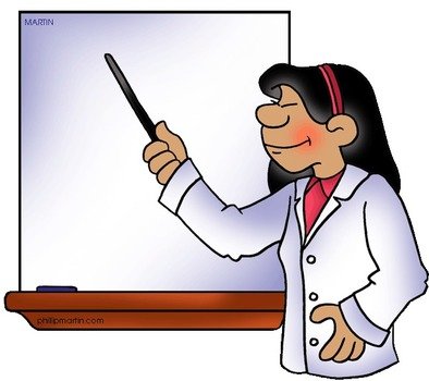 Teacher Writing On Board Clip Art N2