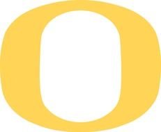 golden letter o on a white background