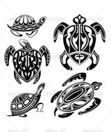 Turtle Tattoos Vector