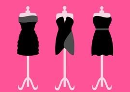 Little Black Dress as a graphic illustration