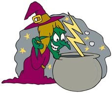 Halloween Cartoon Witches N2