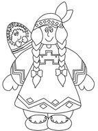 American Girl Coloring Pages drawing